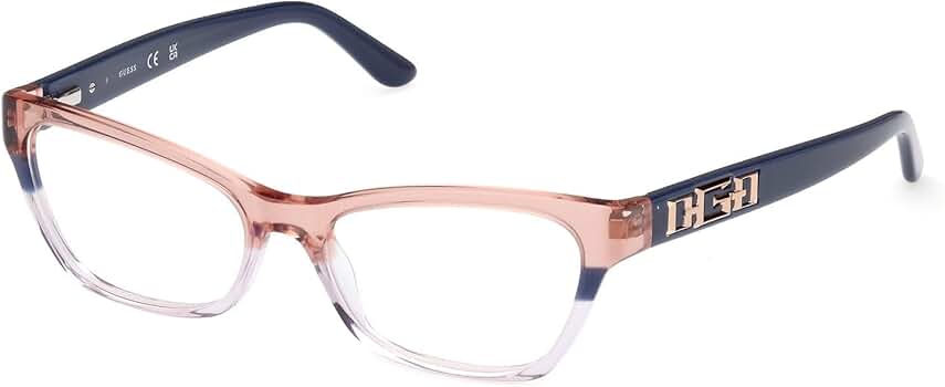 GUESS Eyeglasses GU 2979 092 Blue/Other at Amazon Women's Clothing